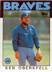 1986 Topps Baseball Cards      334     Ken Oberkfell